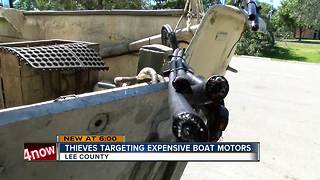 Thieves target expensive boat motors