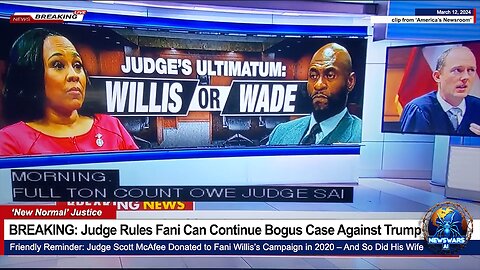 BREAKING: Judge Rules Fani Willis Can Continue Bogus Case Against President Trump