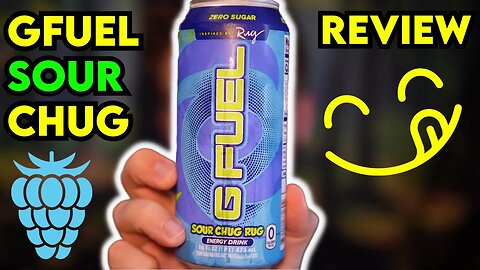 GFUEL Sour Chug Rug Energy Drink Review