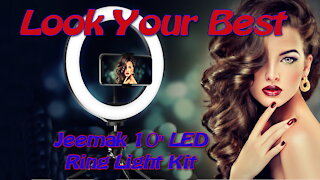 Jeemak 10" LED Ring Light Kit