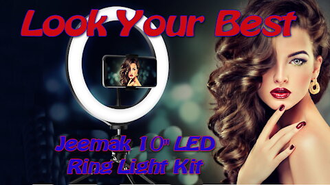 Jeemak 10" LED Ring Light Kit