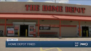 Home Depot fined