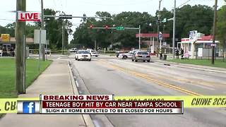 Teenager hurt after being hit by vehicle near Tampa Bay Christian Academy