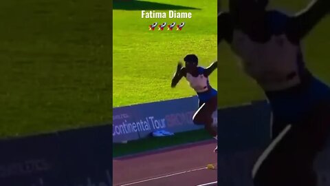 Fatima Diame Incredible Long jump #shorts #track #longjump #fatimadiame #beauty #bootygoals