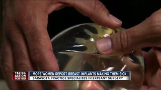 Women complain that their breast implants made them sick