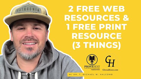 608. 2 Free Web Resources & 1 Free Print Resource (3 Things)