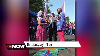 Bills fans say, "I do"