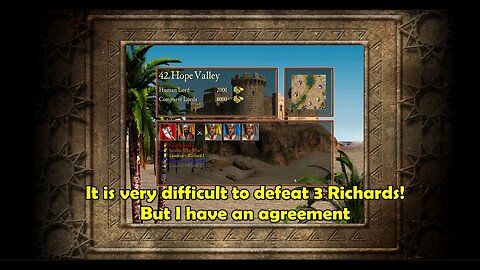 Stronghold Crusader - It is very difficult to defeat 3 Richards! But I have an agreement!!