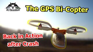 Best GPS Bi-Copter Avatar Helicopter back in Action after Crash