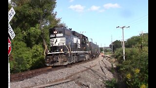 New York Susquehanna & Western Local Rail Road Switching In Cortland NY