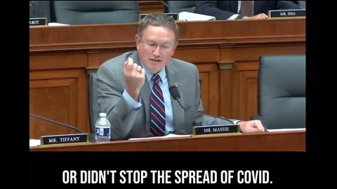 Congressman Thomas Massie: "Vaccine" DOES NOT STOP SPREAD of COVID