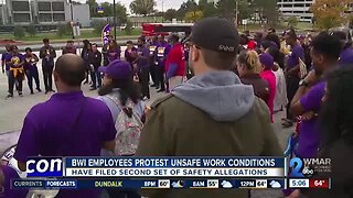 BWI employees protest unsafe work conditions