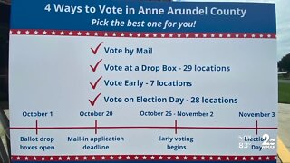 Anne Arundel Co. reveals in person voting, early drop-off locations