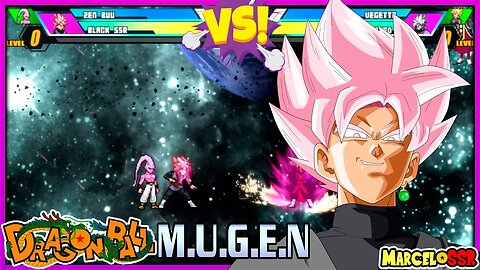 Zen Buu & Black SSJ Rose Vs. Vegetto SSJ & Zamasu Corrupted - Dragon Ball M.U.G.E.N