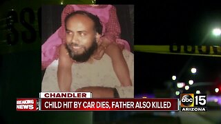 Child hit by car dies, father also killed