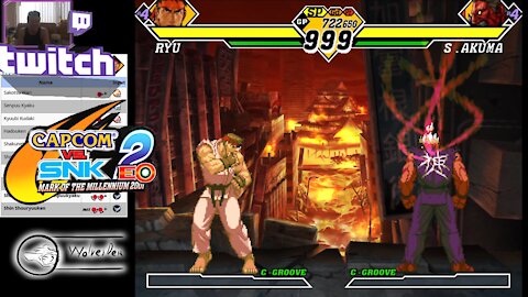 (GC) Capcom Vs. SNK 2 EO - 05 - Ryu - Ratio mode - Level 8...Shin Akuma