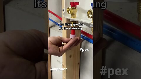 Got Pex? Uponor Expansion PEXa #shorts #plumbing #trades #laundry