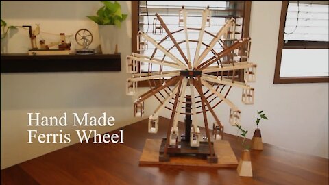 Hand Made Wooden Ferris Wheel working model