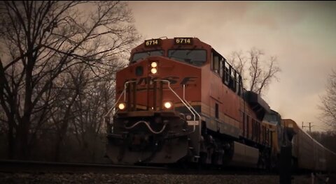 Freight train footage in NY suburbs