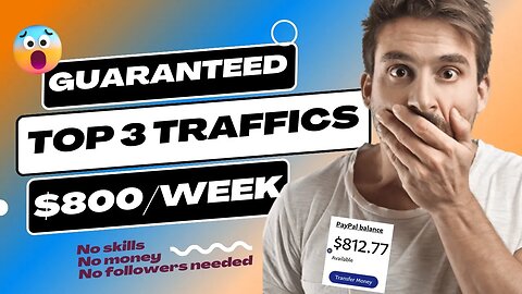 🗣️Guaranteed Top 3 FREE TRAFFIC Methods! Get Paid $800 A Week To Text, CPA Marketing Tutorial