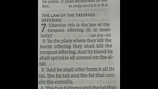 Read with me - the Bible: Leviticus chapters 7 and 8