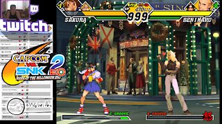 (GC) Capcom Vs. SNK 2 EO - 07 - Sagat, Sakura and King - Ratio mode - Level 8