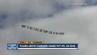 NFL 'freaked out' over planes above Chargers games