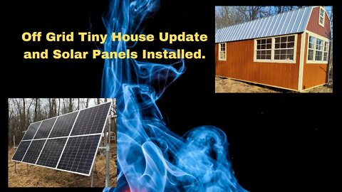 Building a Luxury Off Grid Tiny House With A/C For AirBnb Rental. Part 2 Solar Panels Installed