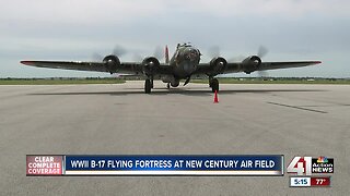WWII B-17 Flying Fortress at New Century Air Field