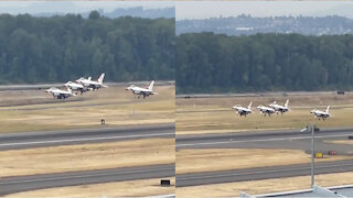 🔥Four warplanes fly at the same time, watch the scene and enjoy🔥🔥👏🙌🔥