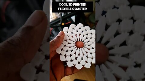 3D Printed Flexible Coaster | Floral Design #shorts #3dprinted #shortswithcamilla