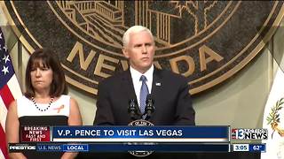 Vice President Mike Pence speaking at Nellis Air Force Base Thursday