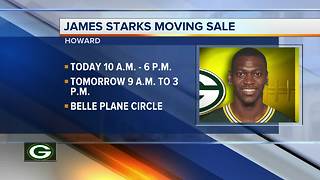 James Starks holds a moving sale