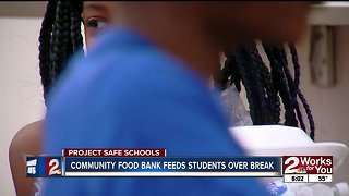 Community Food Bank feeds students over break