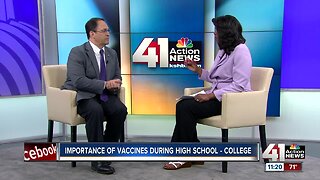 Importance of vaccinations in high school and college