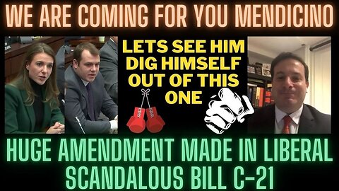 Huge amendment made in Liberal scandalous bill C-21, Lets Mendicino him dig himself out of this one