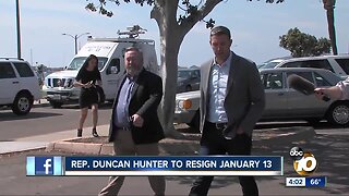 Congressman Hunter announces resignation date