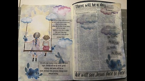 Let's Bible Journal Revelation 21 (from Lovely Lavender Wishes)