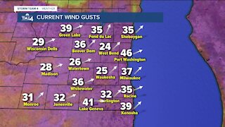 Wednesday evening is cloudy with winds up to 40 mph