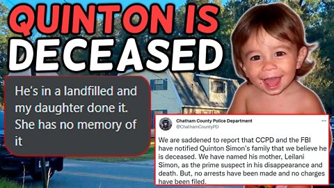 Quinton Simon IS DECEASED According to GRANDMA 'He's in a LANDFILL' @Darkness Exposed​