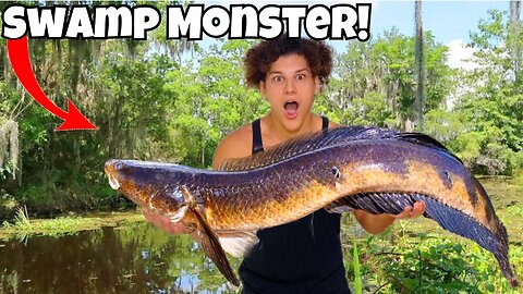 I Caught The SWAMP MONSTER And ATE IT!