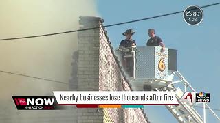 Fire investigation begins at furniture warehouse