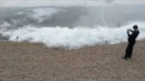 Amazing Ice Wave Appears On Lake Baikal In Russia