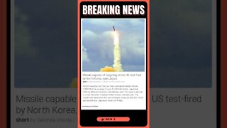 Breaking News | North Korea launches missile capable of hitting entire US | #shorts #news