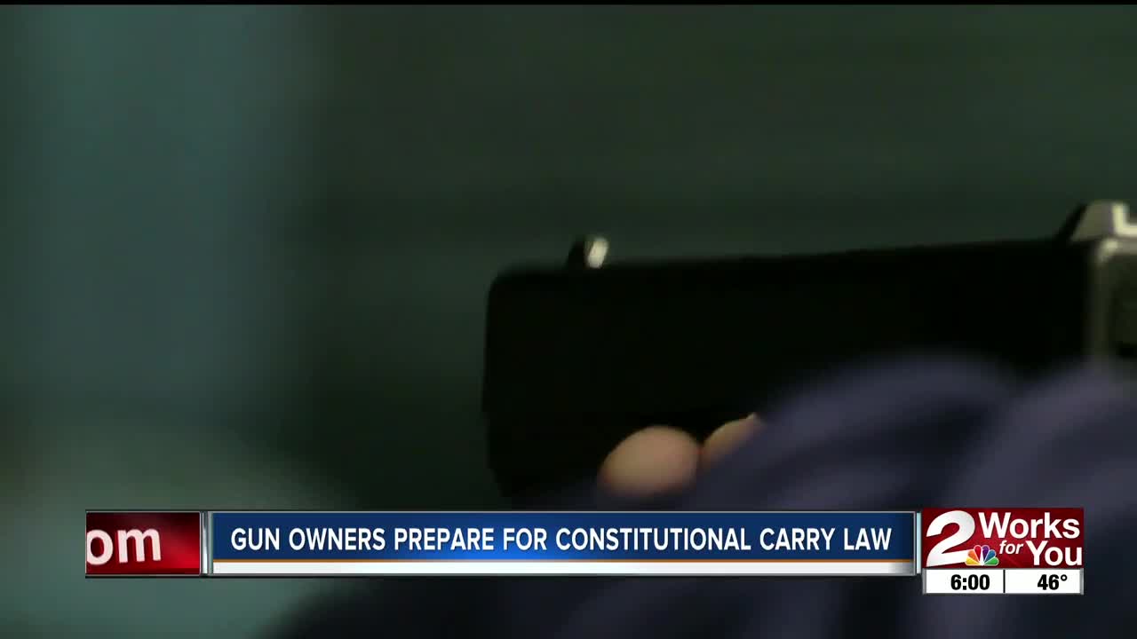 Gun owners prepare for constitutional carry law