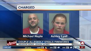 Couple Arrested for Stealing Fireworks