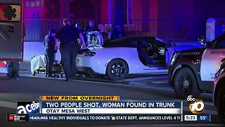 2 people shot, woman found in trunk of car in Otay Mesa