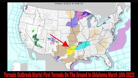 Tornado Outbreak Starts! First Tornado On The Ground In Oklahoma March 16th 2023!
