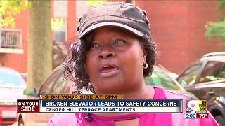 Elevator at 55+ apartment building breaks down