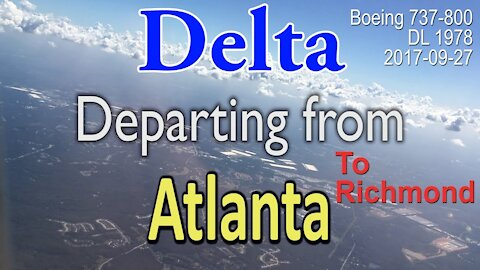 Boeing 737 departure from Atlanta to Richmond #DL1978